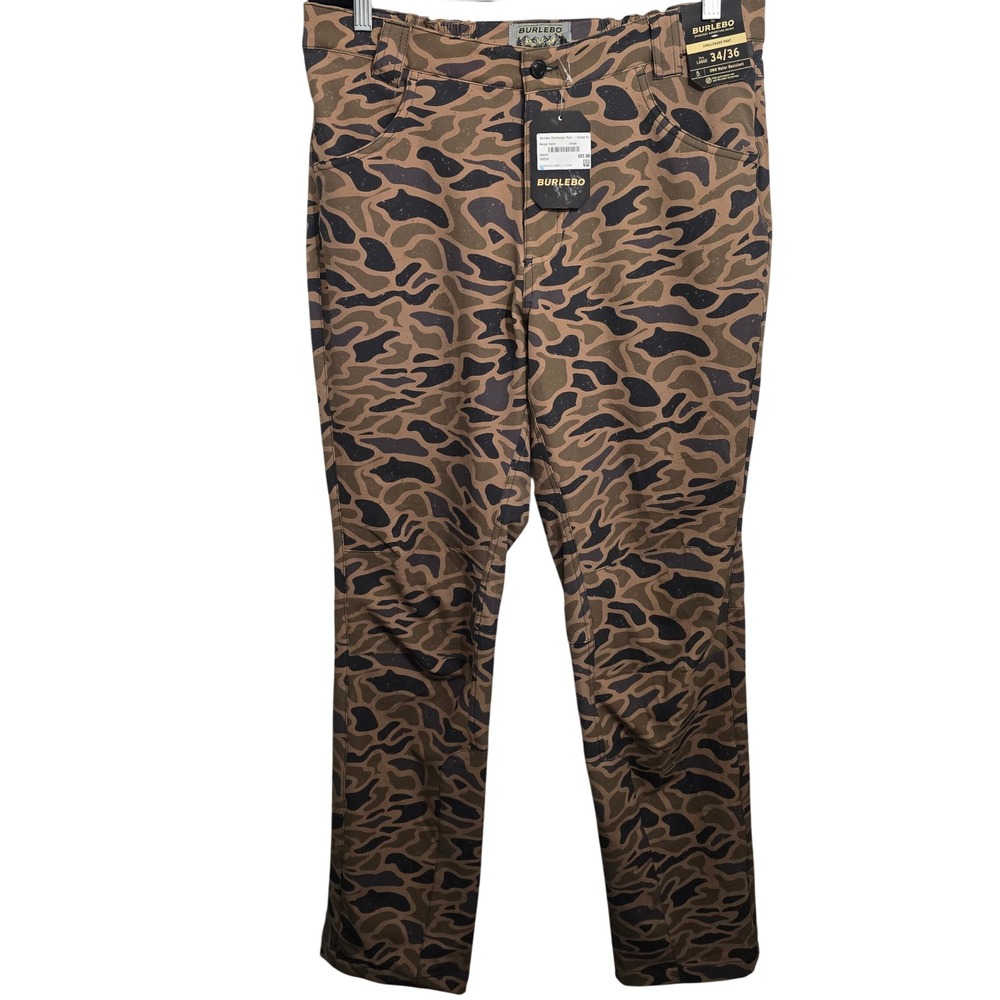 Burlebo Challenger Pant Mens Large Gauge Camo DWR Water Resistant 530091 NWT